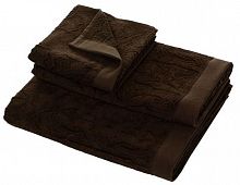 Комплект махровых полотенец Roberto Cavalli LOGO коричневый