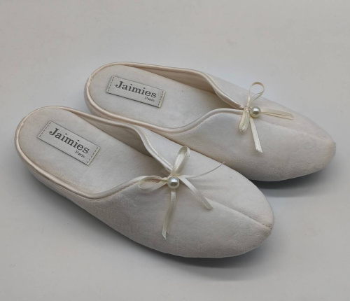 Тапочки Jaimies NATHALIE mule PERLE молочные, размер L (40-41) фото 3