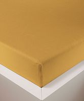 Простыня на резинке Bellana DeLuxe J57 BL цвет 685 gold ярко желтый 180x200/200x200