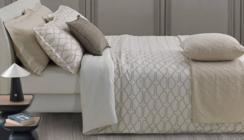 Постельное белье Trussardi BLOOM M01 Avorio молочное Евро Артикул: 96451 LettoPerfetto