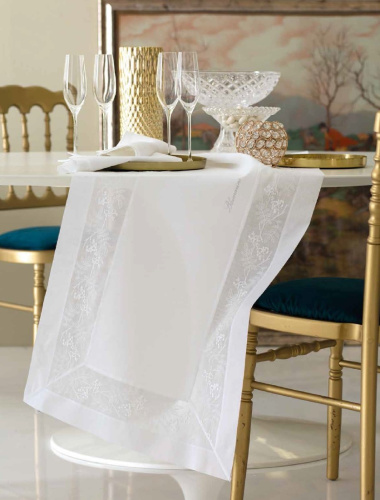 Скатерть Blumarine CERIMONIA 175х300 цвет 04 white белая Артикул: 94841 LettoPerfetto фото 2