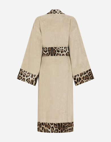 Халат Dolce & Gabbana LEOPARDO beige бежевый фото 2