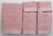 Комплект полотенец Blumarine BENESSERE темно розовый 40 heather