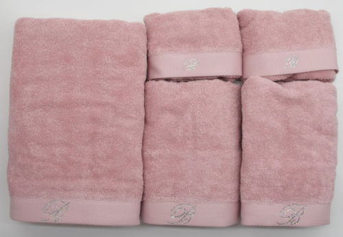 Комплект полотенец Blumarine BENESSERE темно розовый 40 heather Артикул: 93757 LettoPerfetto