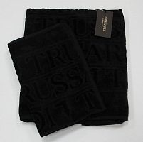 Комплект махровых полотенец Trussardi OVERLOGO 005 Black черный