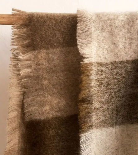 Плед Brun De Vian-Tiran MOHAIR CARREAUX PYRENEES 140х180 Артикул: 87435 LettoPerfetto фото 3