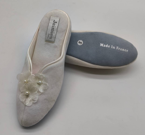 Тапочки Jaimies NATHALIE mule SPRING молочные, размер L (40-41) фото 6