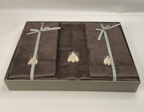 Комплект полотенец Mastro Raphael ESSENTIAL API 3E marrone Пять штук Артикул: 76598 LettoPerfetto фото 3