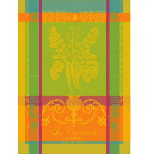 Полотенце Garnier-Thiebaut CAROTTES DE COULEUR ZESTE 56х77 Артикул: 79988 LettoPerfetto