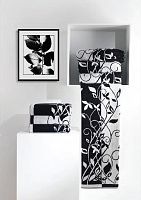 Комплект махровых полотенец Carrara TIFFANY черно-белый 40х60+60х110