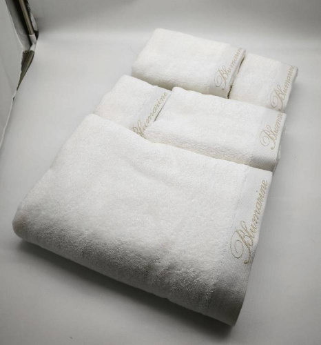 Набор полотенец Blumarine SPA белый 04 white 5 штук Артикул: 94865 LettoPerfetto фото 4