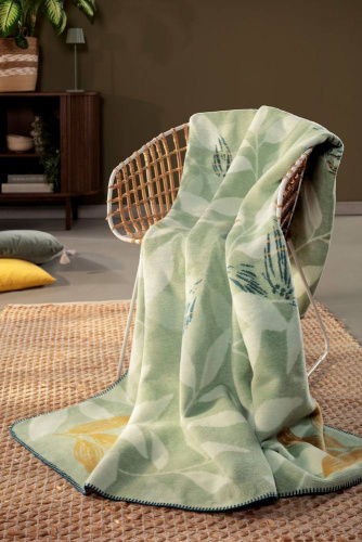 Плед Biederlack Evergreen (816269) greenery  150х200 Артикул: 79274 LettoPerfetto фото 2