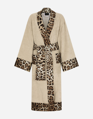 Халат Dolce & Gabbana LEOPARDO beige бежевый