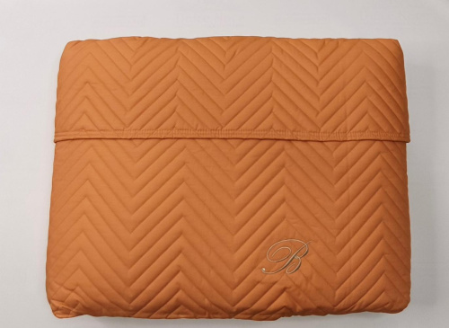 Покрывало Blumarine STILE BLU 270х270 оранжевое 40 papaya Артикул: 93721 LettoPerfetto фото 2