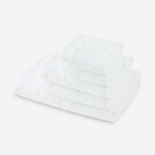 Комплект полотенец Dolce & Gabbana DG LOGO white белый Пять штук Артикул: 77201 LettoPerfetto