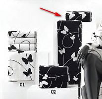 Комплект махровых полотенец Carrara MELODY черный O2 40х60+60х110