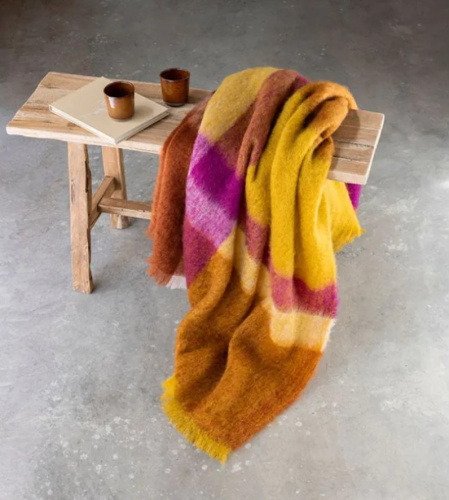 Плед Brun De Vian-Tiran MOHAIR CARREAUX COLLINE 140х180 Артикул: 87434 LettoPerfetto фото 3