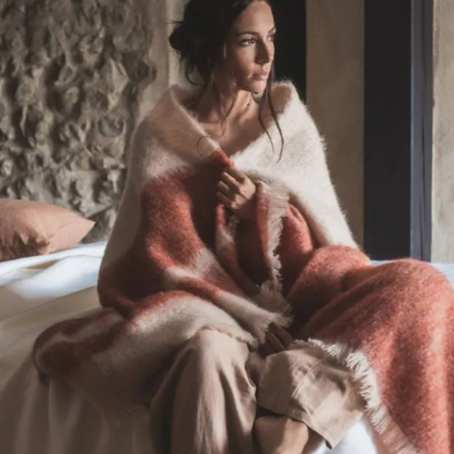 Плед Brun De Vian-Tiran MOHAIR PASSAGES CUIVRE 140х180 Артикул: 87436 LettoPerfetto фото 2