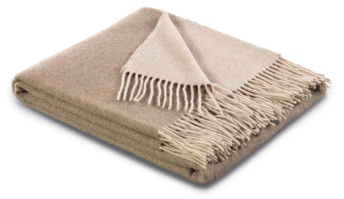 Плед Biederlack DARK VELVET (747211) natur-sand 130x170 Артикул: 79246 LettoPerfetto