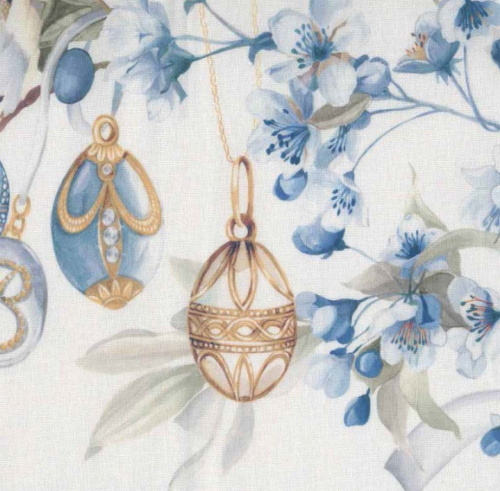 Скатерть Blumarine PASQUA 170х270 цвет 03 light blue голубая Артикул: 94842 LettoPerfetto фото 2
