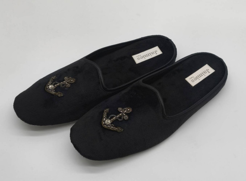 Тапочки Jaimies KARL mule HOMME MOTIF черные, размер ХХL (45) фото 3