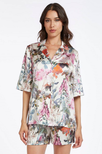 Пижама с шортами Vivis OPHELIA (цвет 01339 floral print) кремовая