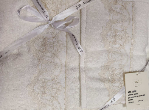 Комплект махровых полотенец Palombella SOAVE white белый Артикул: 96150 LettoPerfetto фото 3