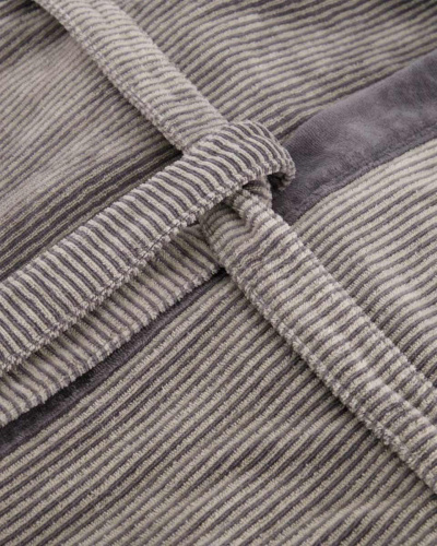 Халат мужской с капюшоном CAWO 5841 (37 stone серый) фото 5