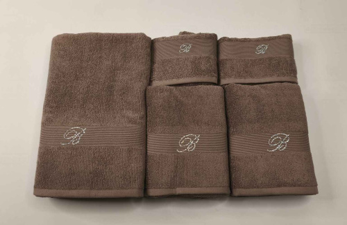 Комплект полотенец Blumarine RISVEGLIO коричневый 10 coffee Артикул: 94886 LettoPerfetto фото 2