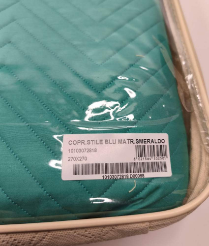 Покрывало Blumarine STILE BLU 270х270 изумрудное 18 esmeraldo emerald Артикул: 93729 LettoPerfetto фото 5