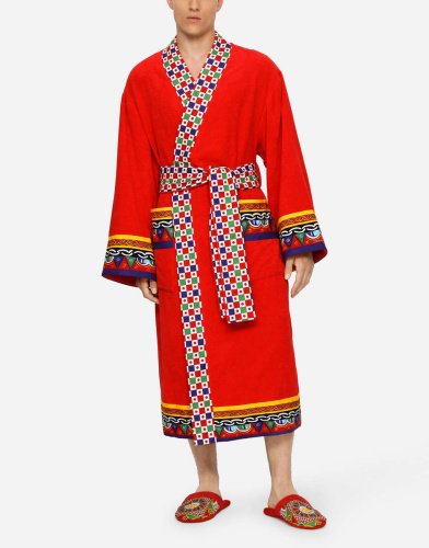 Халат Dolce & Gabbana CARRETTO red красный фото 9