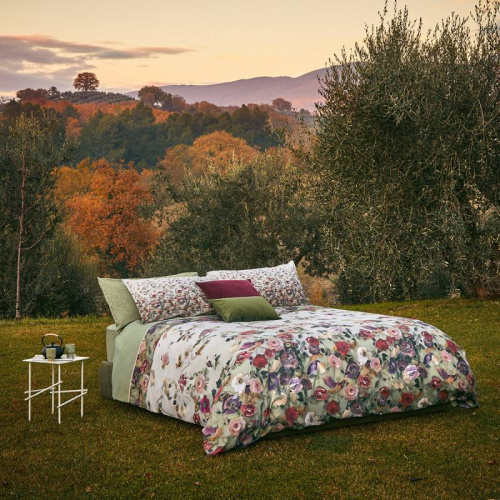 Постельное белье Fazzini NETTARE 2 verde зеленое Евро Артикул: 85595 LettoPerfetto