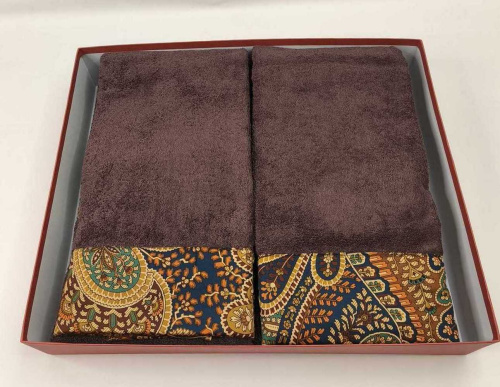 Комплект полотенец Etro GIANO AV799 X0883 brown коричневый Пять штук Артикул: 70150 LettoPerfetto фото 5