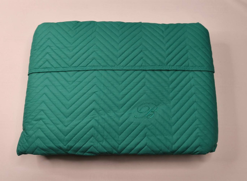 Покрывало Blumarine STILE BLU 270х270 изумрудное 18 esmeraldo emerald Артикул: 93729 LettoPerfetto фото 2