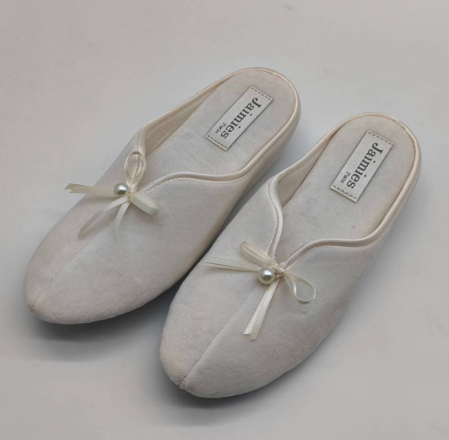 Тапочки Jaimies NATHALIE mule PERLE молочные, размер L (40-41) фото 2