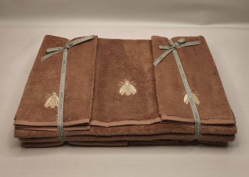 Комплект полотенец Mastro Raphael ESSENTIAL API 5A argilla Пять штук Артикул: 76592 LettoPerfetto фото 2