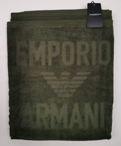 Полотенце Emporio Armani MARE military green хаки 100x170 Артикул: 70226 LettoPerfetto