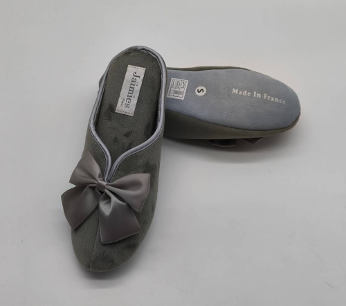 Тапочки Jaimies NATHALIE mule classic grey серые фото 5