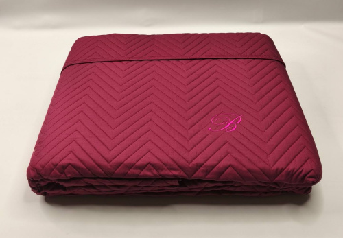 Покрывало Blumarine STILE BLU 270х270 бордовое 41 borgogna burgundy Артикул: 93720 LettoPerfetto