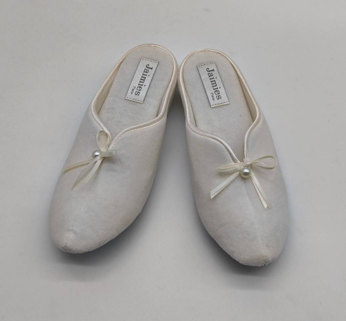 Тапочки Jaimies NATHALIE mule PERLE молочные, размер L (40-41)