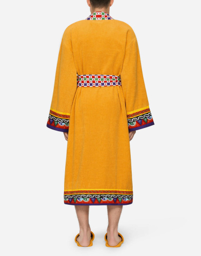 Халат Dolce & Gabbana CARRETTO yellow желтый фото 8