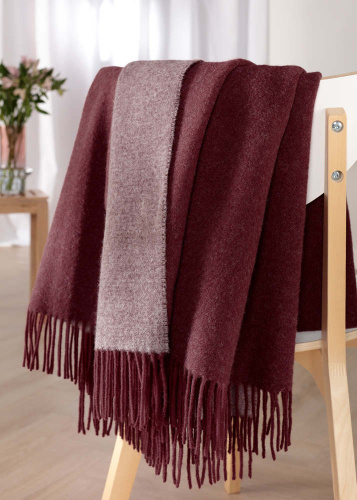 Плед Biederlack DARK VELVET (809551) bordeaux-parfait 130х170 Артикул: 79258 LettoPerfetto фото 2