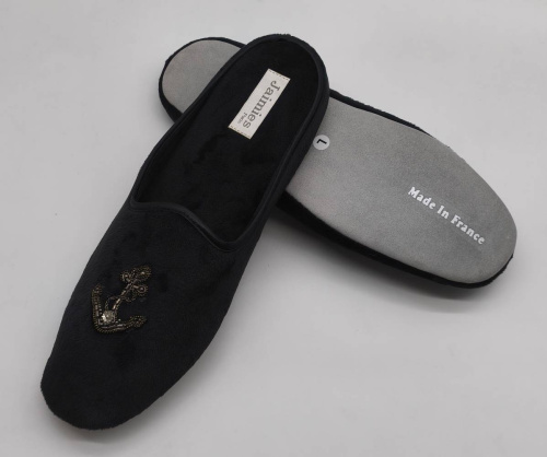 Тапочки Jaimies KARL mule HOMME MOTIF черные, размер ХХL (45) фото 6