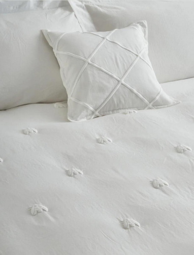 Постельное белье Mastro Raphael ABEILLE MERVE ivory кремовое Евро Артикул: 76604 LettoPerfetto