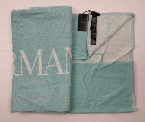 Полотенце Emporio Armani MARE NEW mint green зеленое 100x170 Артикул: 70230 LettoPerfetto фото 3