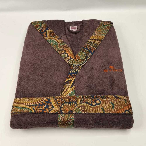 Халат с капюшоном Etro GIАNO AV799 X0883 brown коричневый