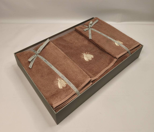 Комплект полотенец Mastro Raphael ESSENTIAL API 5A argilla Пять штук Артикул: 76592 LettoPerfetto фото 5