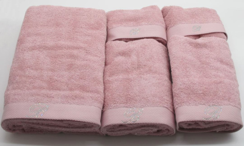 Комплект полотенец Blumarine BENESSERE темно розовый 40 heather Артикул: 93757 LettoPerfetto фото 2