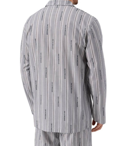Пижама мужская Emporio Armani DENI EM000615 AF18543 m8222 shaded stripeсе серая фото 3