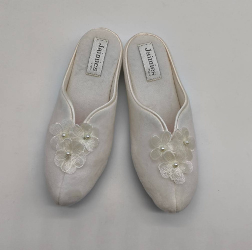 Тапочки Jaimies NATHALIE mule SPRING молочные, размер L (40-41)